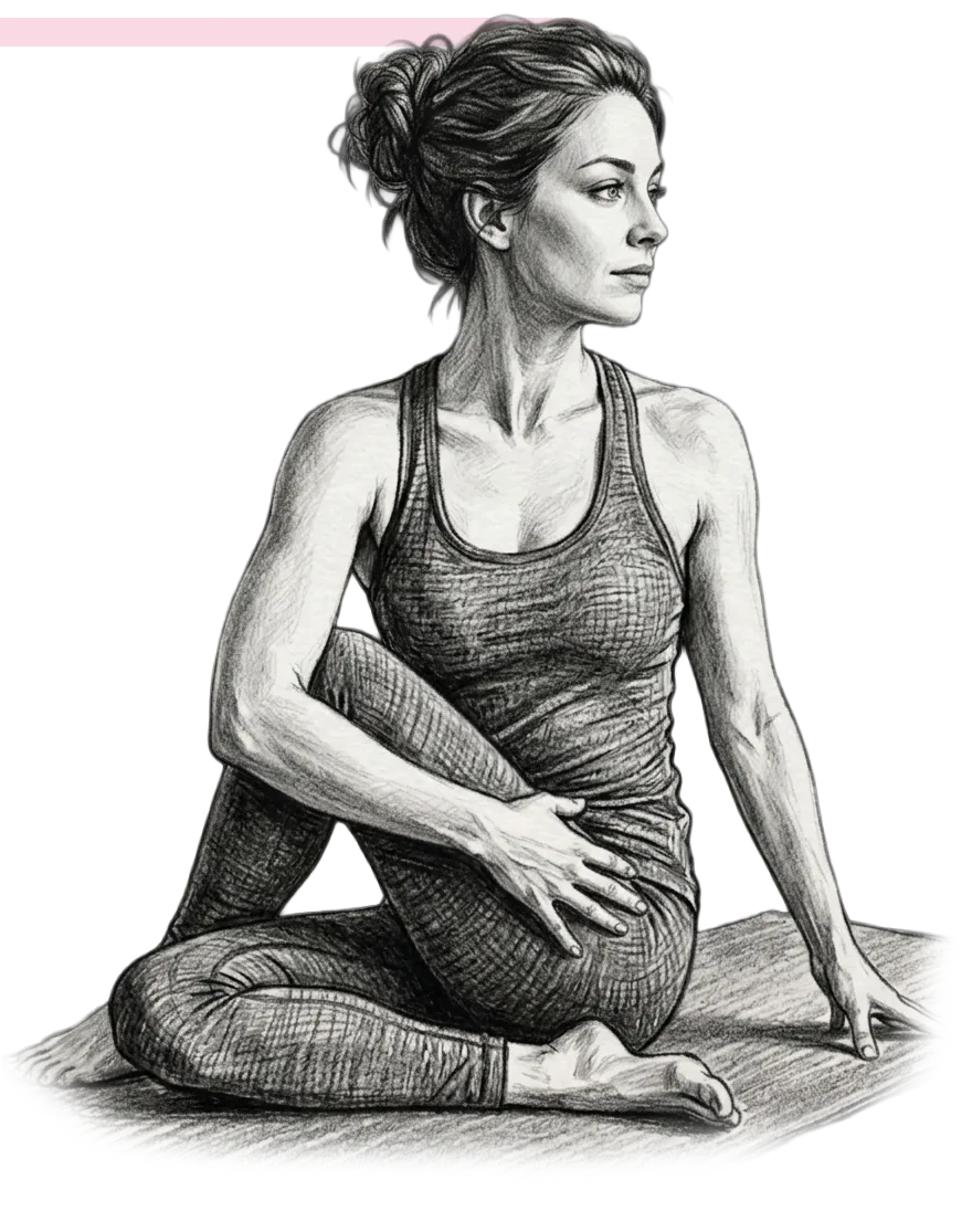 Žena při józe - wellness a zdraví